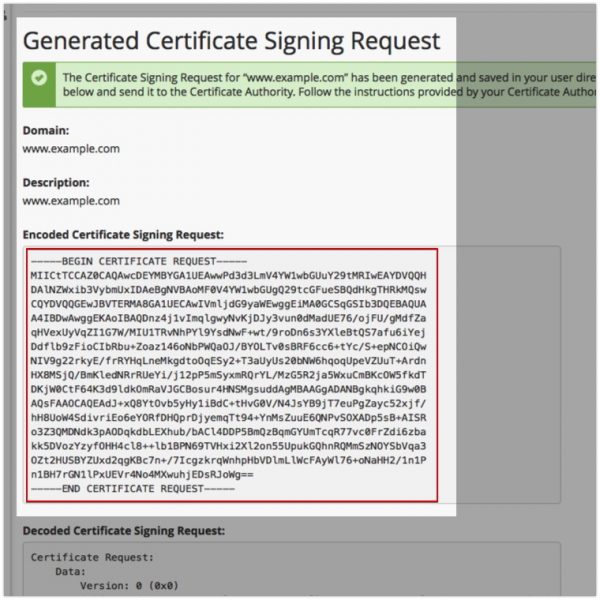 How to create a CSR (Certificate Signing Request) WP Hosting