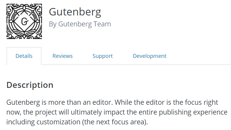 Transitioning to Gutenberg