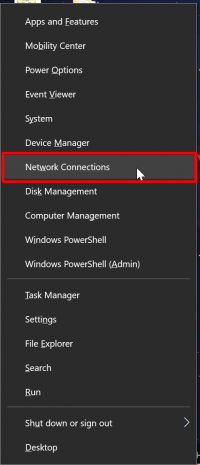 How to update your computers DNS resolver: Click 'Network Connections'